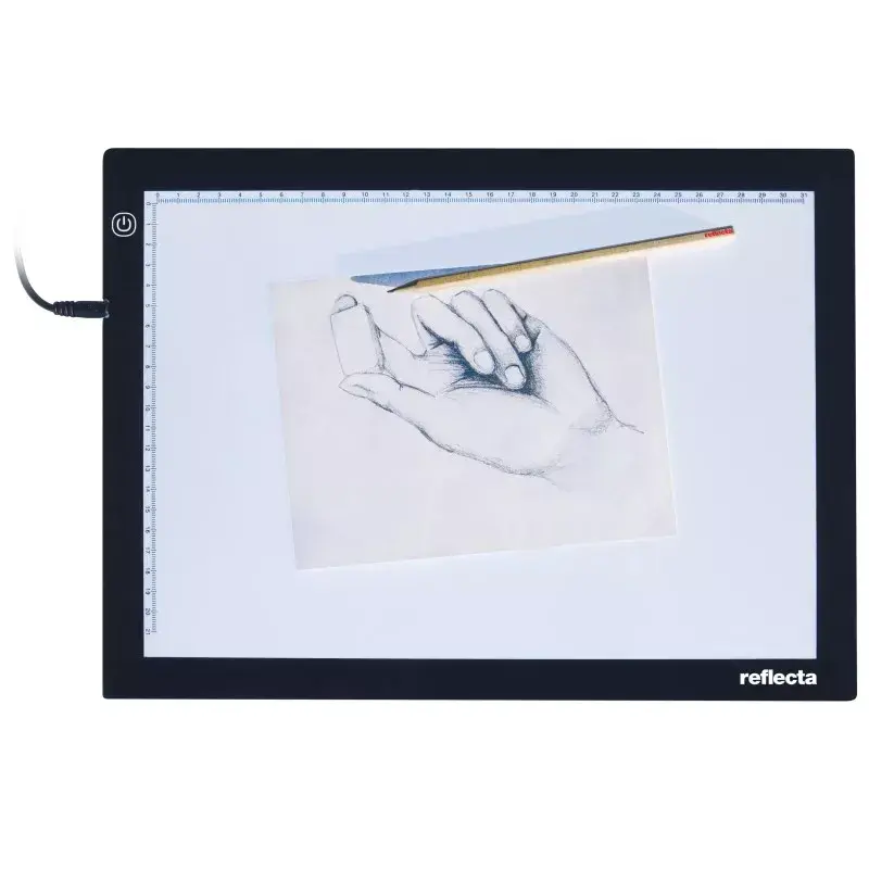 Diaframe Reflecta LED Light Pad A4 extra dun zwart 31x21 cm