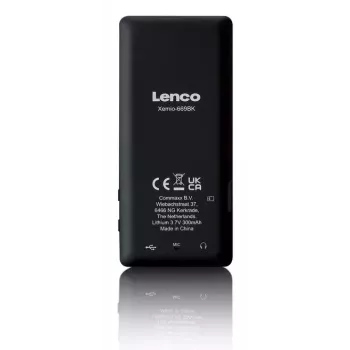 MP3-speler Lenco Xemio-669BK 8 GB zwart lcd 18h weergave