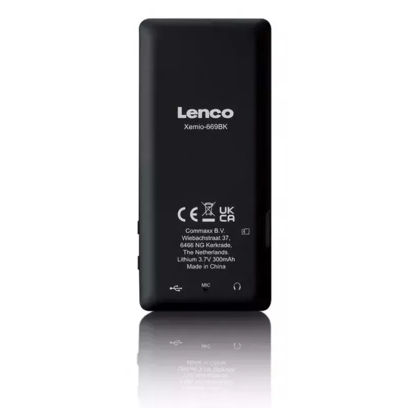 MP3-speler Lenco Xemio-669BK 8 GB zwart lcd 18h weergave