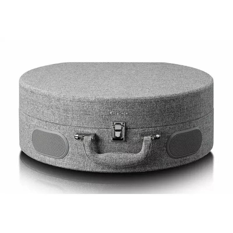 Platenspelersuitcase Lenco LS66GY met ingebouwde luidsprekers, draagbare platenspeler, ingebouwde versterker