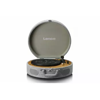 Platenspelersuitcase Lenco LS66GY met ingebouwde luidsprekers, draagbare platenspeler, ingebouwde versterker