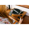Riemaangedreven audio-platenspeler Lenco LS-55WA hout halfautomatisch USB Bluetooth