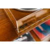 Riemaangedreven audio-platenspeler Lenco LS-55WA hout halfautomatisch USB Bluetooth