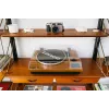 Riemaangedreven audio-platenspeler Lenco LS-55WA hout halfautomatisch USB Bluetooth