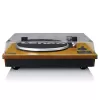 Riemaangedreven audio-platenspeler Lenco LS-55WA hout halfautomatisch USB Bluetooth