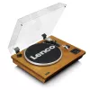 Riemaangedreven audio-platenspeler Lenco LS-55WA hout halfautomatisch USB Bluetooth