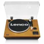 Riemaangedreven audio-platenspeler Lenco LS-55WA hout halfautomatisch USB Bluetooth