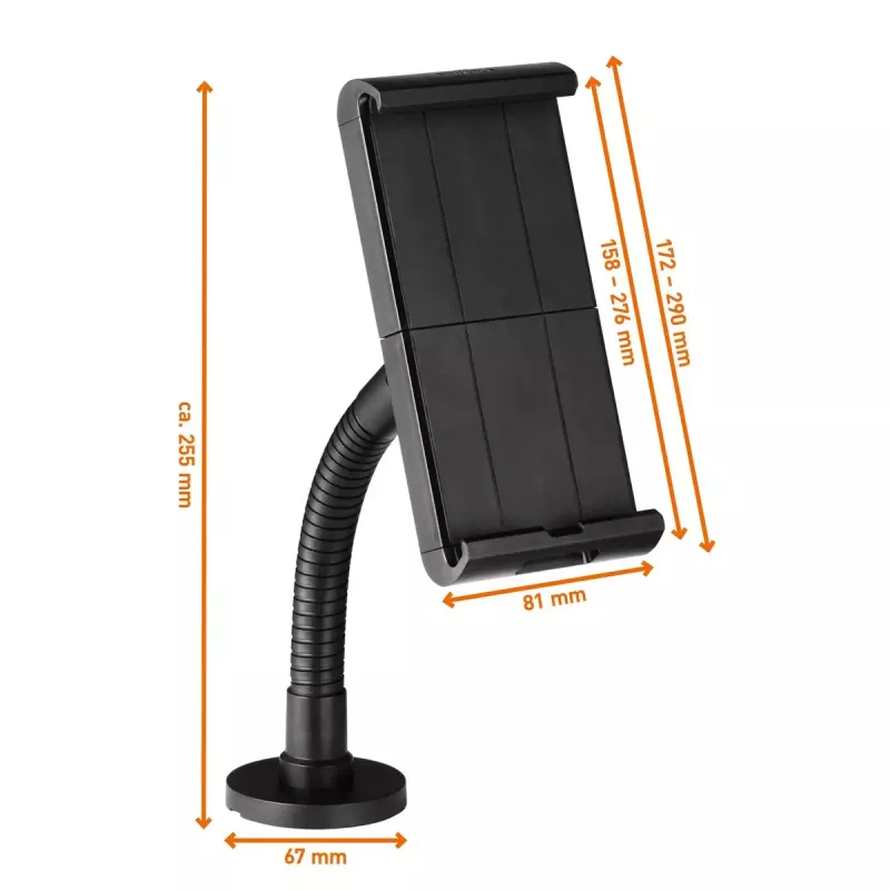 Tablet/UMPC Durable Tought Wand-/tafelhouder zwart