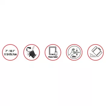 Passieve houder Reflecta 23234 voor e-bookreader mobiele telefoon tablet UMPC zwart