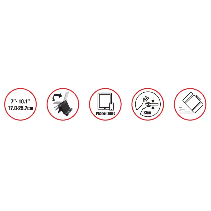 Passieve houder Reflecta 23234 voor e-bookreader mobiele telefoon tablet UMPC zwart