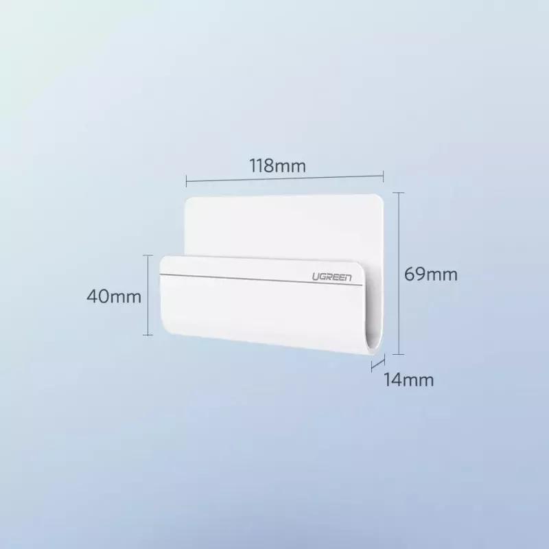 UGREEN 30394 zelfklevende wandhouder voor telefoonlading, wit