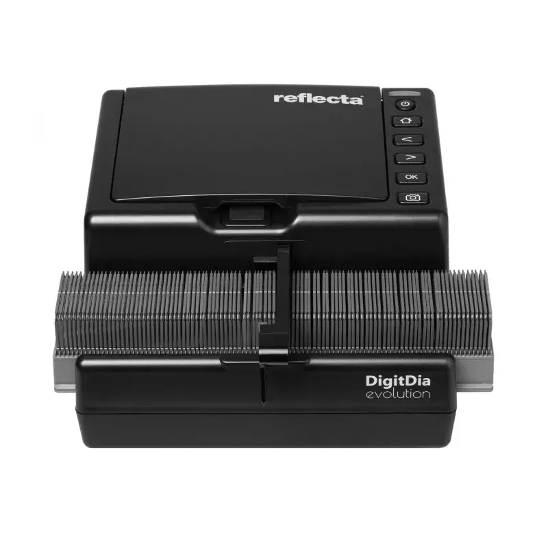 Reflecta DigitDia evolution 65800 film- en dia-scanner, 35 mm, CMOS, 4608 x 3072 dpi, automatische invoer voor 50 dia's, HDMI