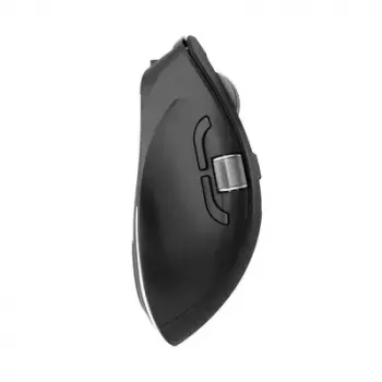 ALOGIC AMBT7KBK draadloze muis — rechtshandig, RF + Bluetooth, 6400 DPI, 7 knoppen, zwart
