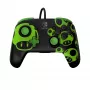 Gamepad PDP REMATCH bedrade controller 1-Up Glow in the Dark voor Nintendo Switch, USB, 3m kabel, D-pad, home-knop, zwart/groen