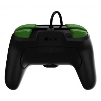 Gamepad PDP REMATCH bedrade controller 1-Up Glow in the Dark voor Nintendo Switch, USB, 3m kabel, D-pad, home-knop, zwart/groen