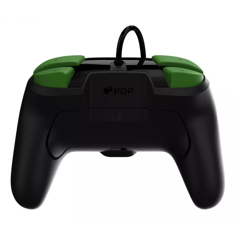 Gamepad PDP REMATCH bedrade controller 1-Up Glow in the Dark voor Nintendo Switch, USB, 3m kabel, D-pad, home-knop, zwart/groen