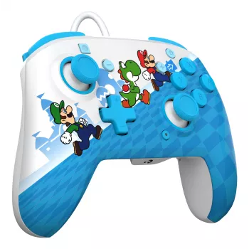 Gamepad PDP Mario Escape REMATCH voor Nintendo Switch — bedrade USB, D-pad, home-knop, veelkleurig