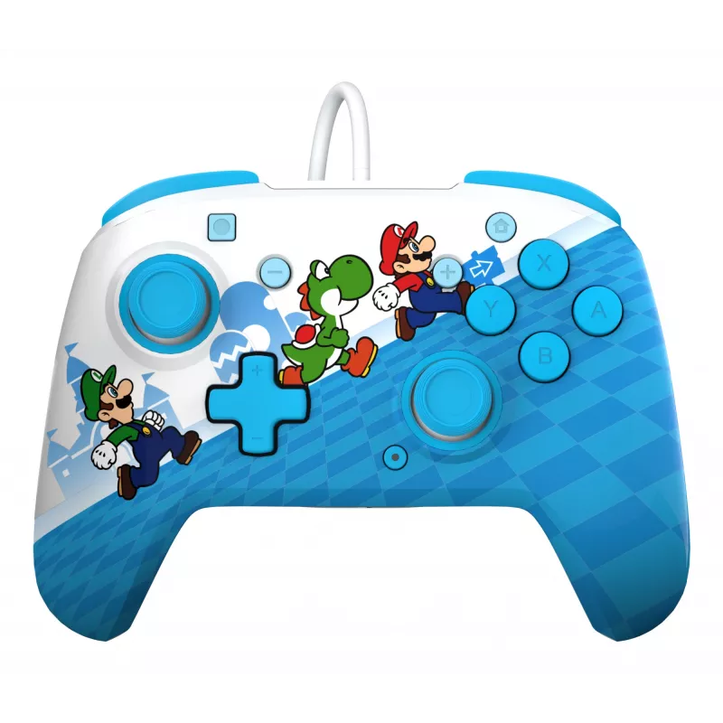 Gamepad PDP Mario Escape REMATCH voor Nintendo Switch — bedrade USB, D-pad, home-knop, veelkleurig