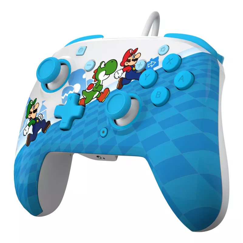 Gamepad PDP Mario Escape REMATCH voor Nintendo Switch — bedrade USB, D-pad, home-knop, veelkleurig