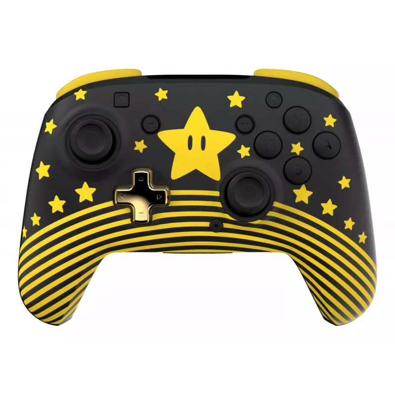 Turtle Beach Rematch TBC-8101-75 draadloze controller voor Nintendo Switch, Super Mario Star, zwart/geel