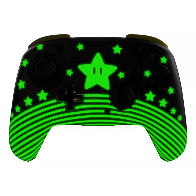 Turtle Beach Rematch TBC-8101-75 draadloze controller voor Nintendo Switch, Super Mario Star, zwart/geel