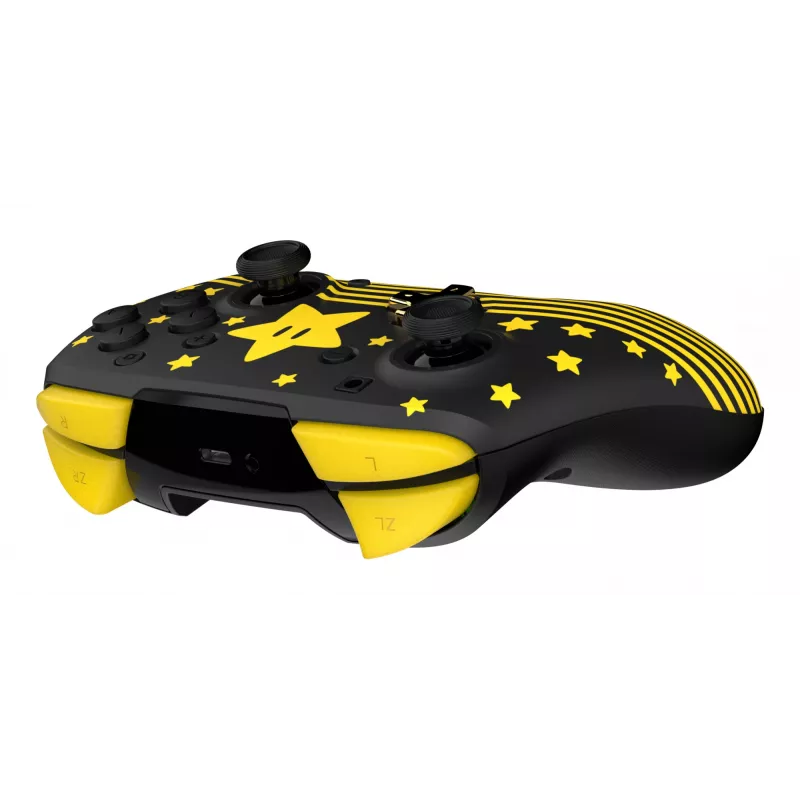 Turtle Beach Rematch TBC-8101-75 draadloze controller voor Nintendo Switch, Super Mario Star, zwart/geel