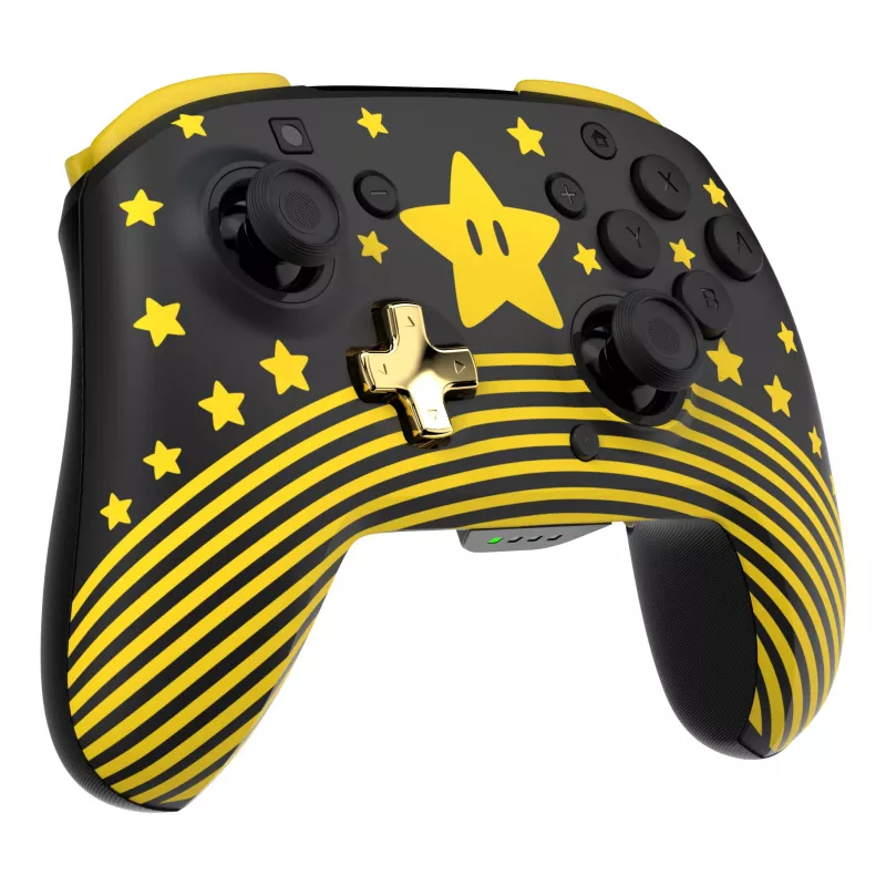 Turtle Beach Rematch TBC-8101-75 draadloze controller voor Nintendo Switch, Super Mario Star, zwart/geel