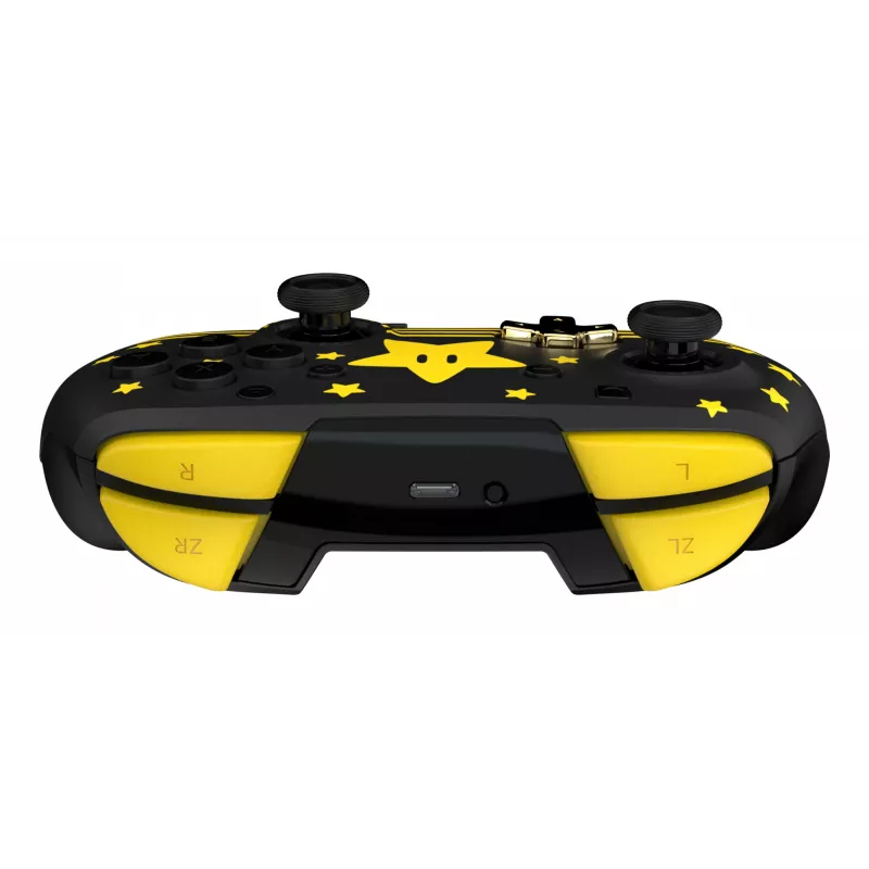 Turtle Beach Rematch TBC-8101-75 draadloze controller voor Nintendo Switch, Super Mario Star, zwart/geel