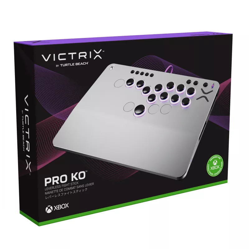 PDP Victrix Pro KO Leverless Fight Stick grijs USB fightstick pc, Xbox Series S, Xbox Series X