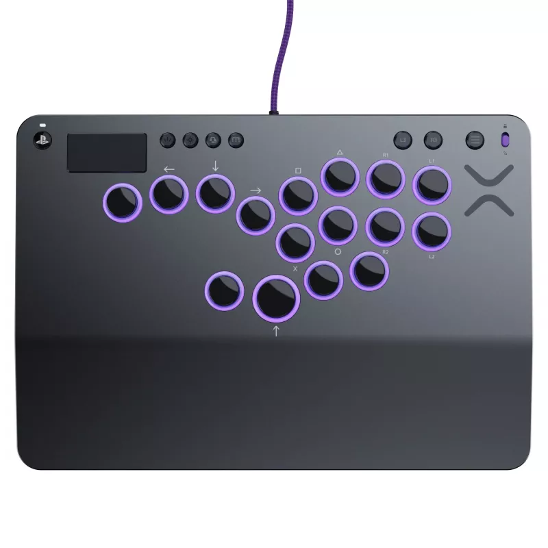 PDP Victrix Pro KO Leverless Fight Stick grijs USB fightstick pc, PlayStation 4, PlayStation 5
