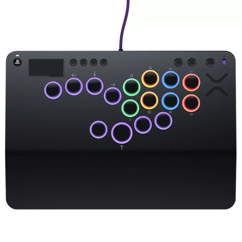 PDP Victrix Pro KO Leverless Fight Stick grijs USB fightstick pc, PlayStation 4, PlayStation 5