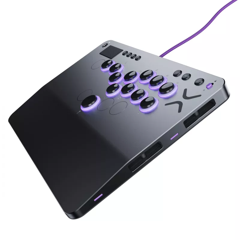PDP Victrix Pro KO Leverless Fight Stick grijs USB fightstick pc, PlayStation 4, PlayStation 5