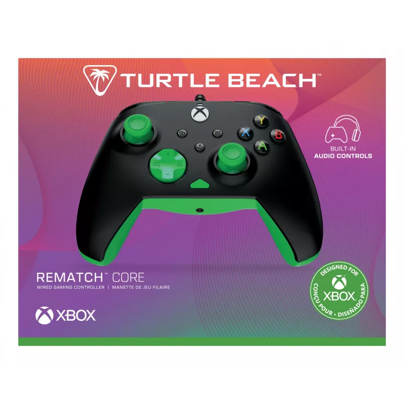 Gamepad Turtle Beach Rematch Core zwart groen USB bedraad pc Xbox