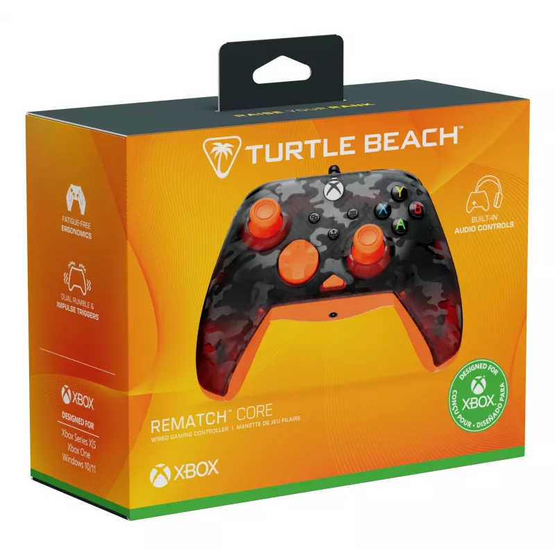 Gamepad Turtle Beach Rematch Core zwart grijs oranje USB bedraad