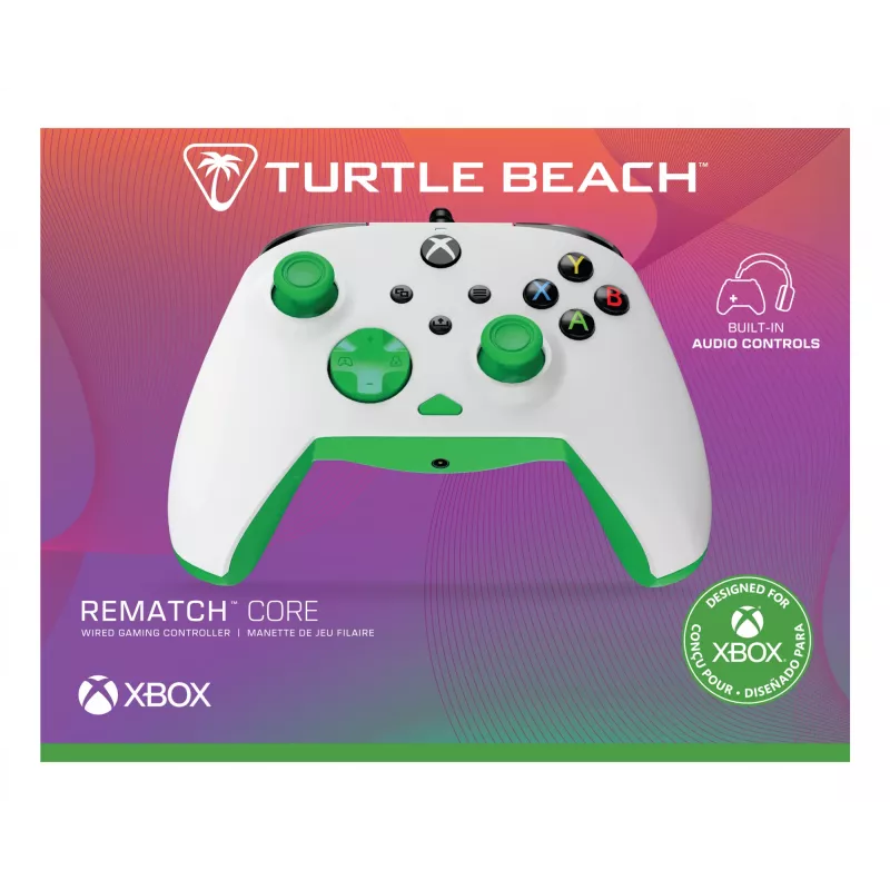 Gamepad Turtle Beach Rematch Core groen wit USB pc Xbox Series