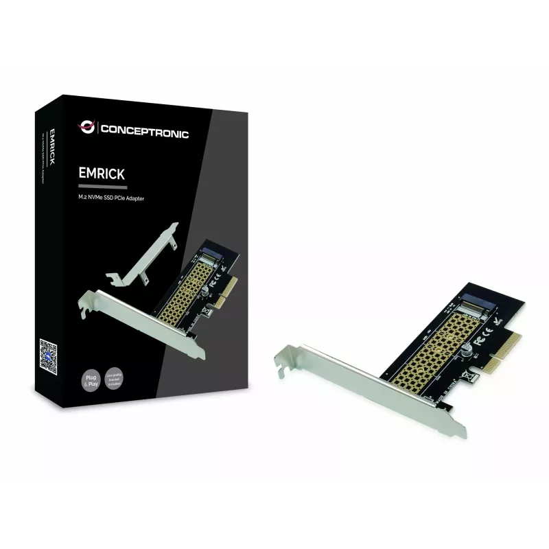 Conceptronic EMRICK M.2 NVMe SSD PCIe-adapter