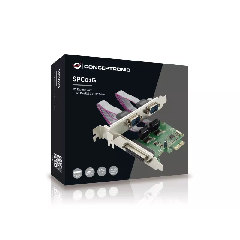 Conceptronic PCI Express-kaart 1-poorts parallel & 2-poorts serieel
