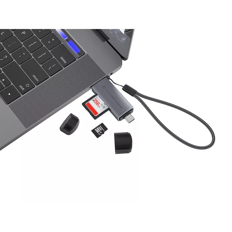 Conceptronic BIAN05G 2-in-1 USB 3.0 dual plug-kaartlezer, SD/MicroSD 3.0, UHS-I
