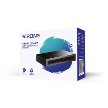 Strong SW8000M netwerkswitch Gigabit Ethernet 8 poorten 16 Gbit/s