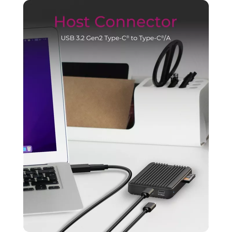 ICY BOX IB-CR601M-C31 SSD-behuizing zwart M.2