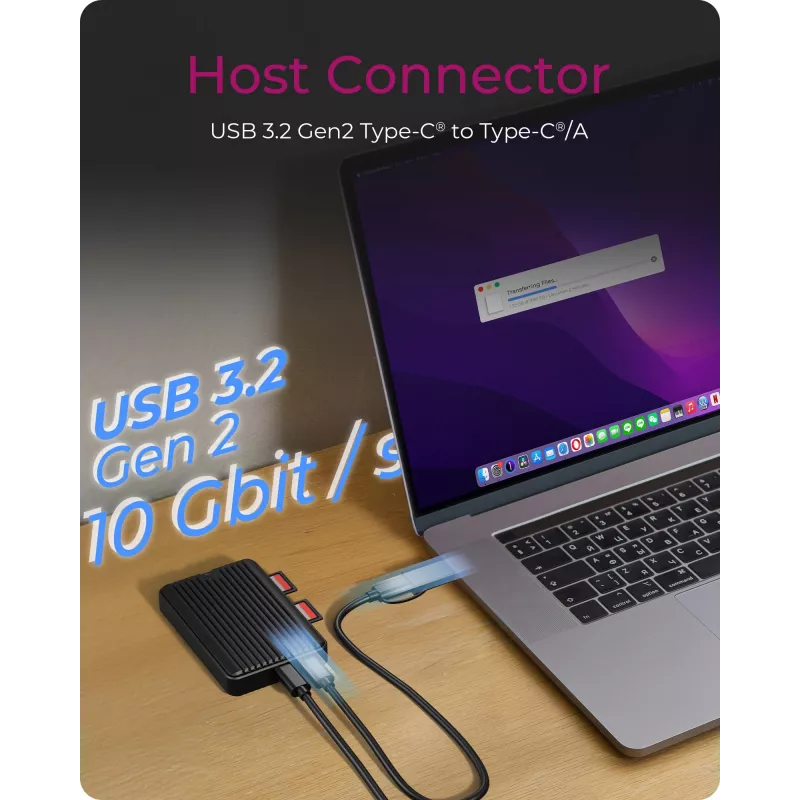 ICY BOX IB-CR602M-C31 SSD-behuizing zwart M.2