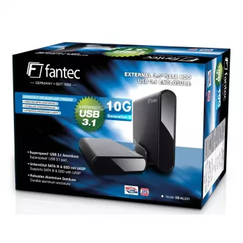 HDD-behuizing Fantec DB-ALU31 zwart 3,5 inch
