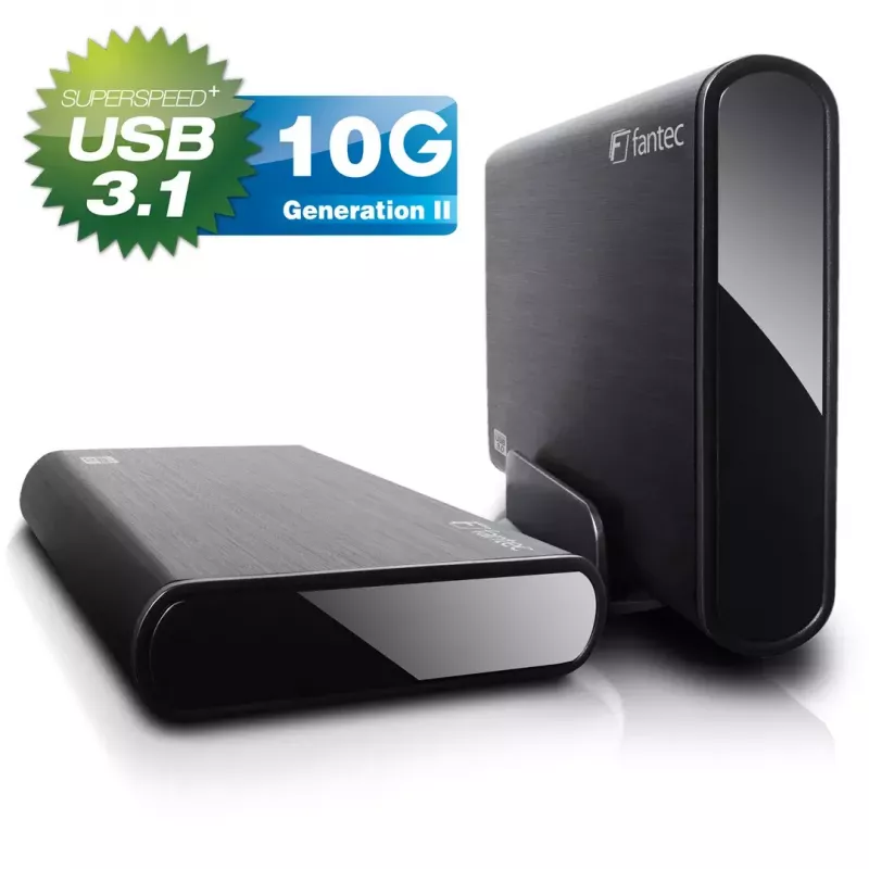 HDD-behuizing Fantec DB-ALU31 zwart 3,5 inch
