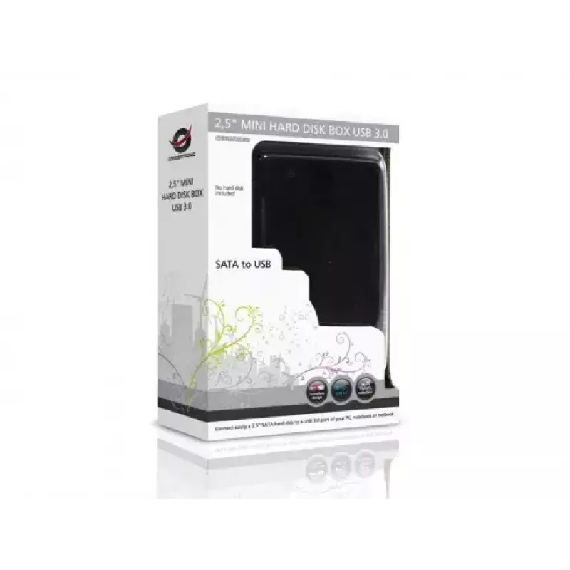 Festplattenbehuizing Conceptronic CHD2MUSB3B Mini USB 3.0