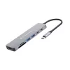 Conceptronic DONN28G 7-in-1 USB 3.2 Gen 1 dockingstation, 4K60Hz HDMI, USB-A 5Gbps x 2, USB-C 5Gbps, SD, TF/MicroSD, 100W USB PD
