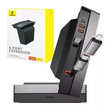 Baseus Hub T-Space USB Type-C hub 45W Power Delivery 1m kabel