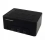 LC Power LC-DOCK-U3-HUB - HDD-dockingstation met netindicatie, 3-poorts USB-hub, aan/uit-schakelaar, kloonfunctie schachten: 2 - 2.5 / 3.5 gedeeld