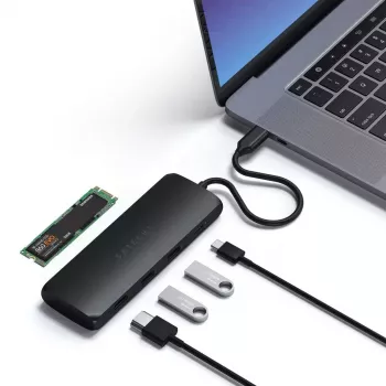 Laptop dock Satechi ST-UCHSEK bedraad USB 3.2 Gen 2 Type-A zwart