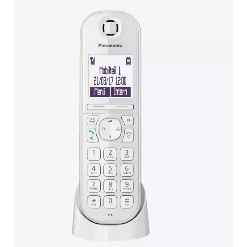 Panasonic KX-TGQ200GW DECT draadloze digitale telefoon, wit