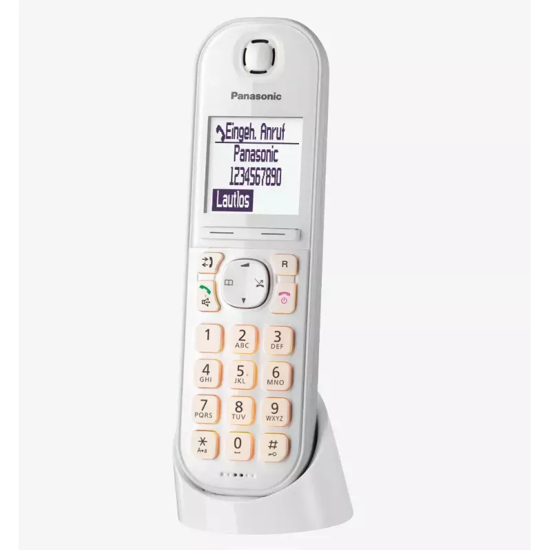 Panasonic KX-TGQ200GW DECT draadloze digitale telefoon, wit